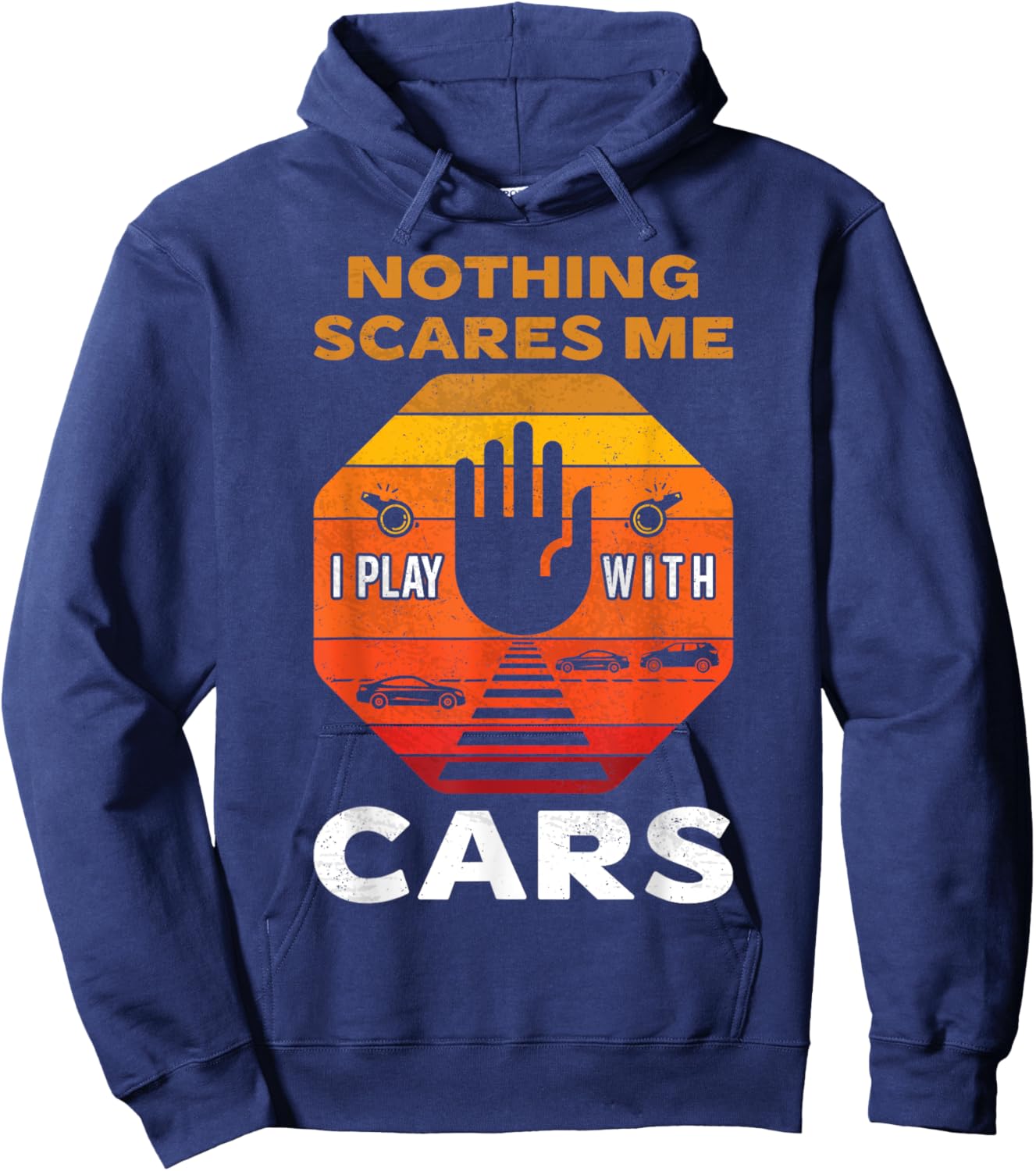 Safe Crossings & Roadways Cross Guard Dad Crossing Guards Hoodie - Hoodie | Navy