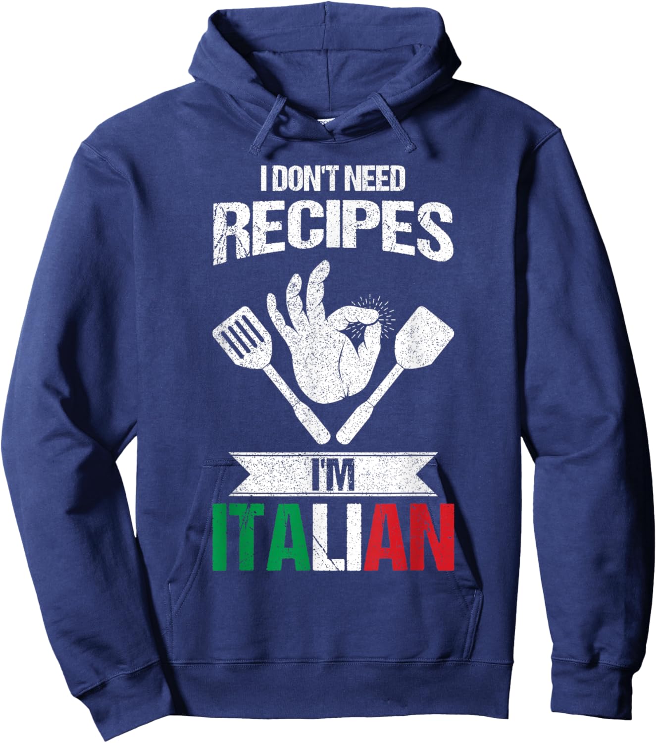 Italian Quotes Italy decor American Grown Italian Roots Hoodie - Hoodie | Navy