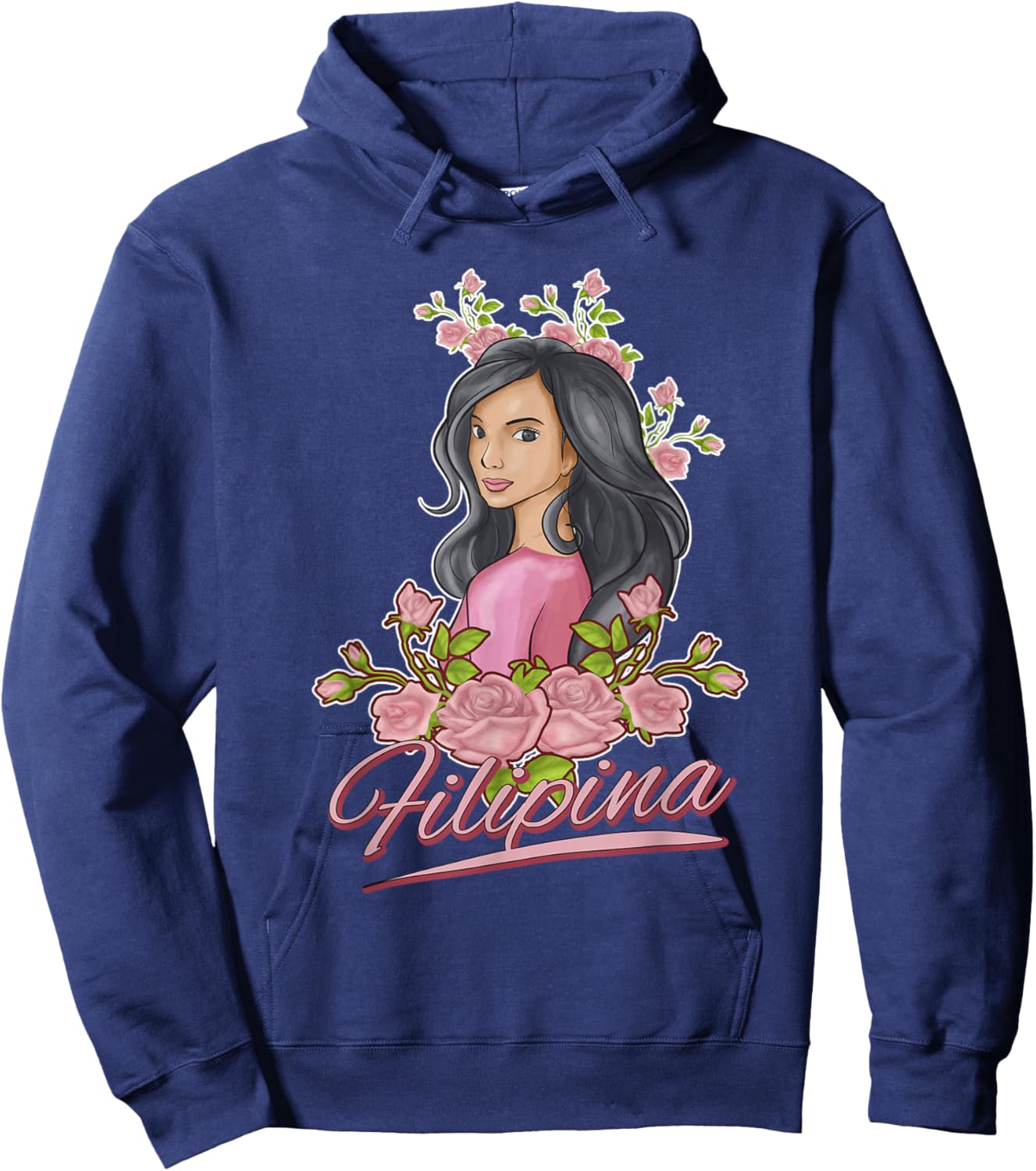 Philippines Filipina Flowers Filipino Girls Hoodie - Hoodie | Navy