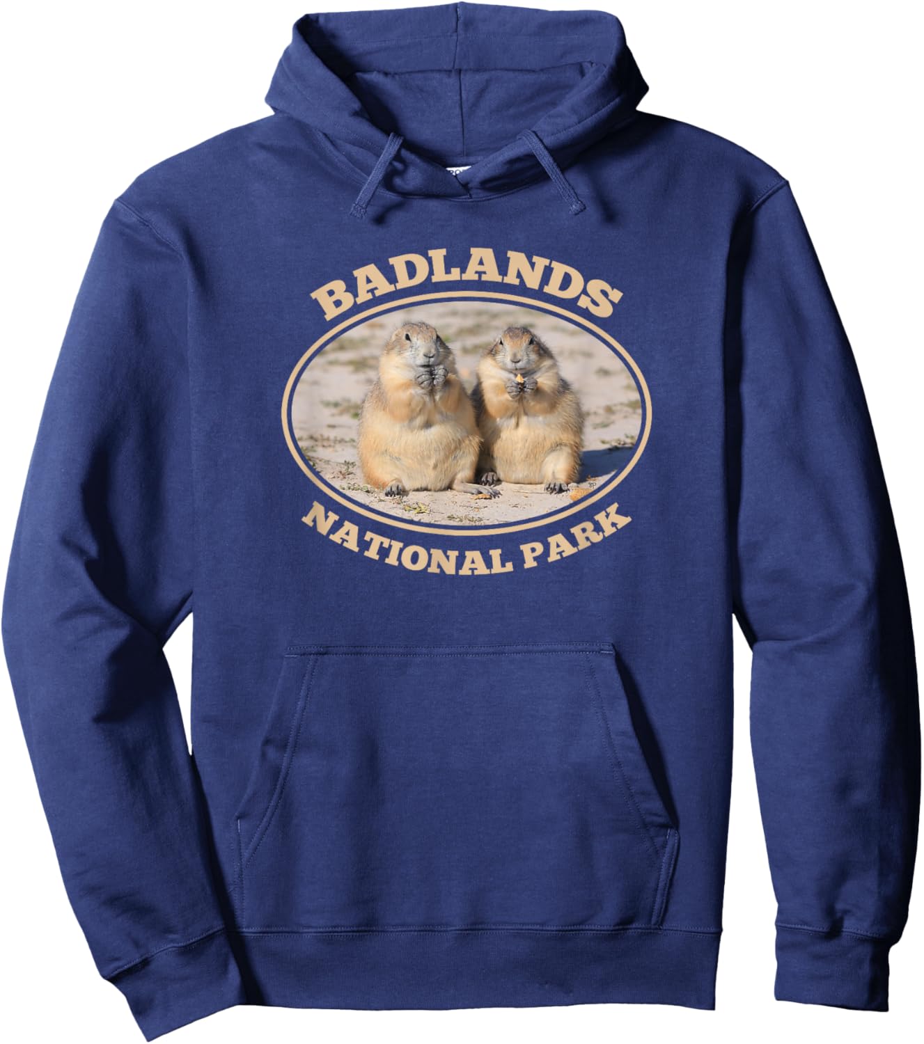 Badlands National Park Prairie Dogs South Dakota Souvenir Hoodie - Hoodie | Navy