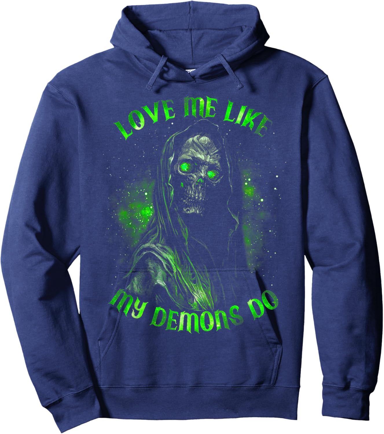 Love Me Like My Demons Do Hoodie - Hoodie | Navy