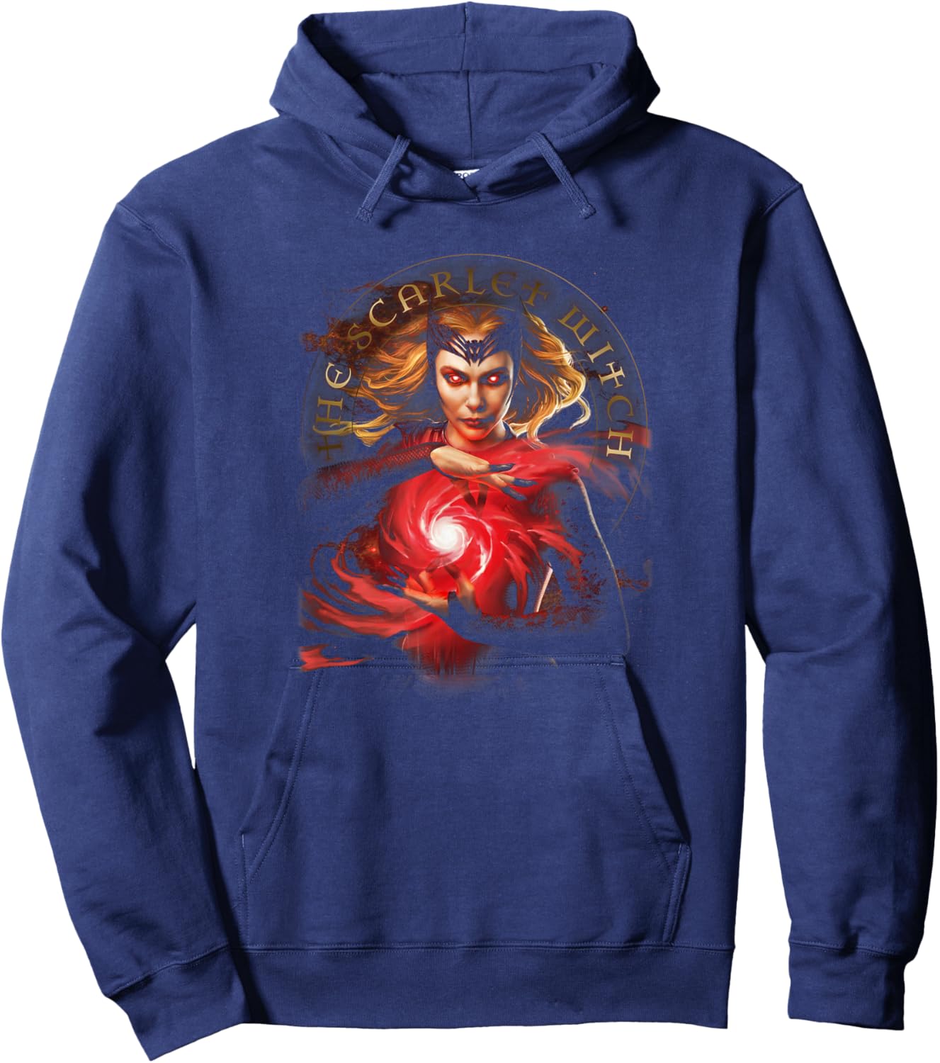 Marvel Doctor Strange 2 The Scarlet Witch Glowing Eyes Hoodie - Hoodie | Navy