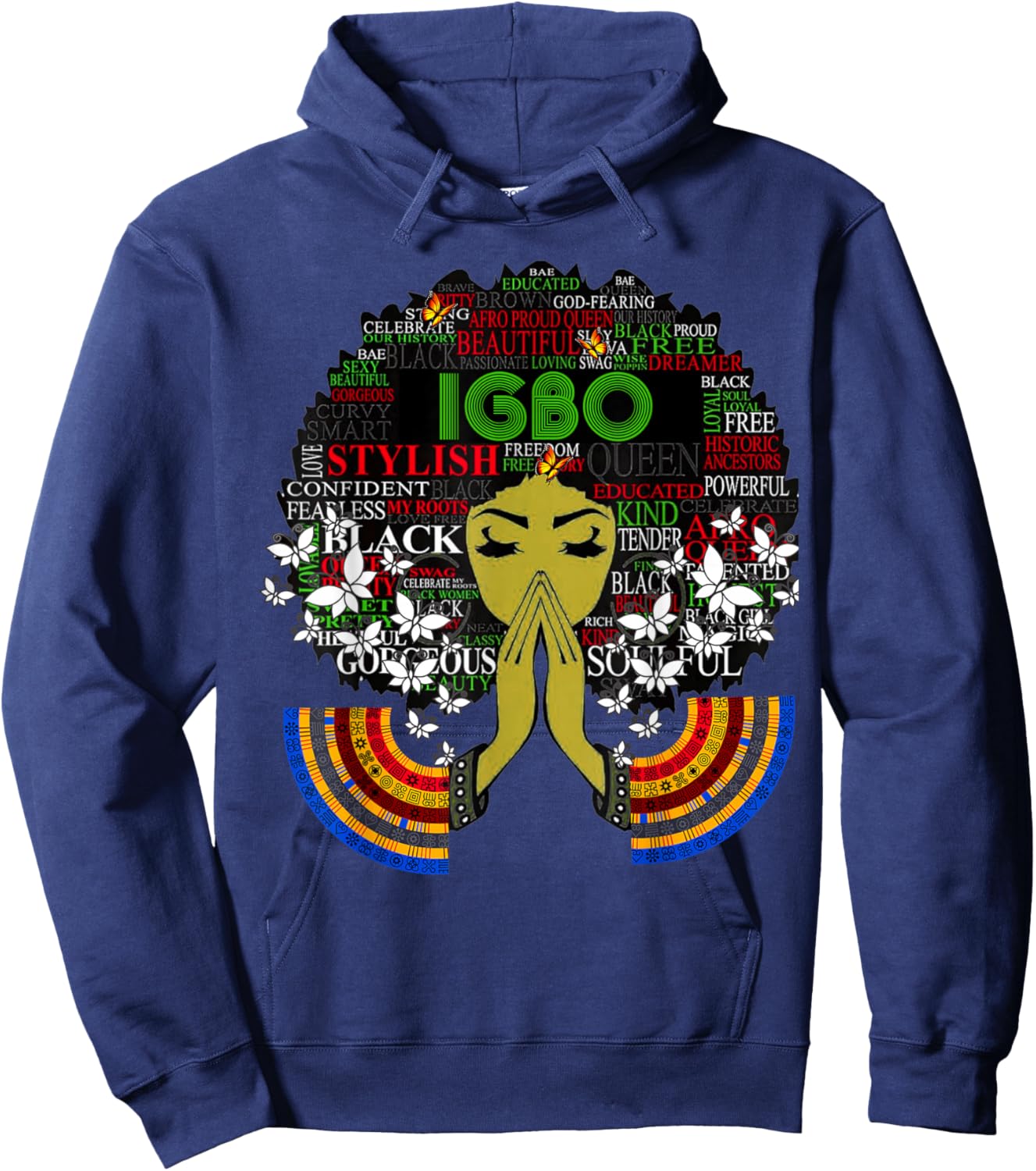 Igbo Girl - Cute Nigerian Girl Of Nigeria Hoodie - Hoodie | Navy