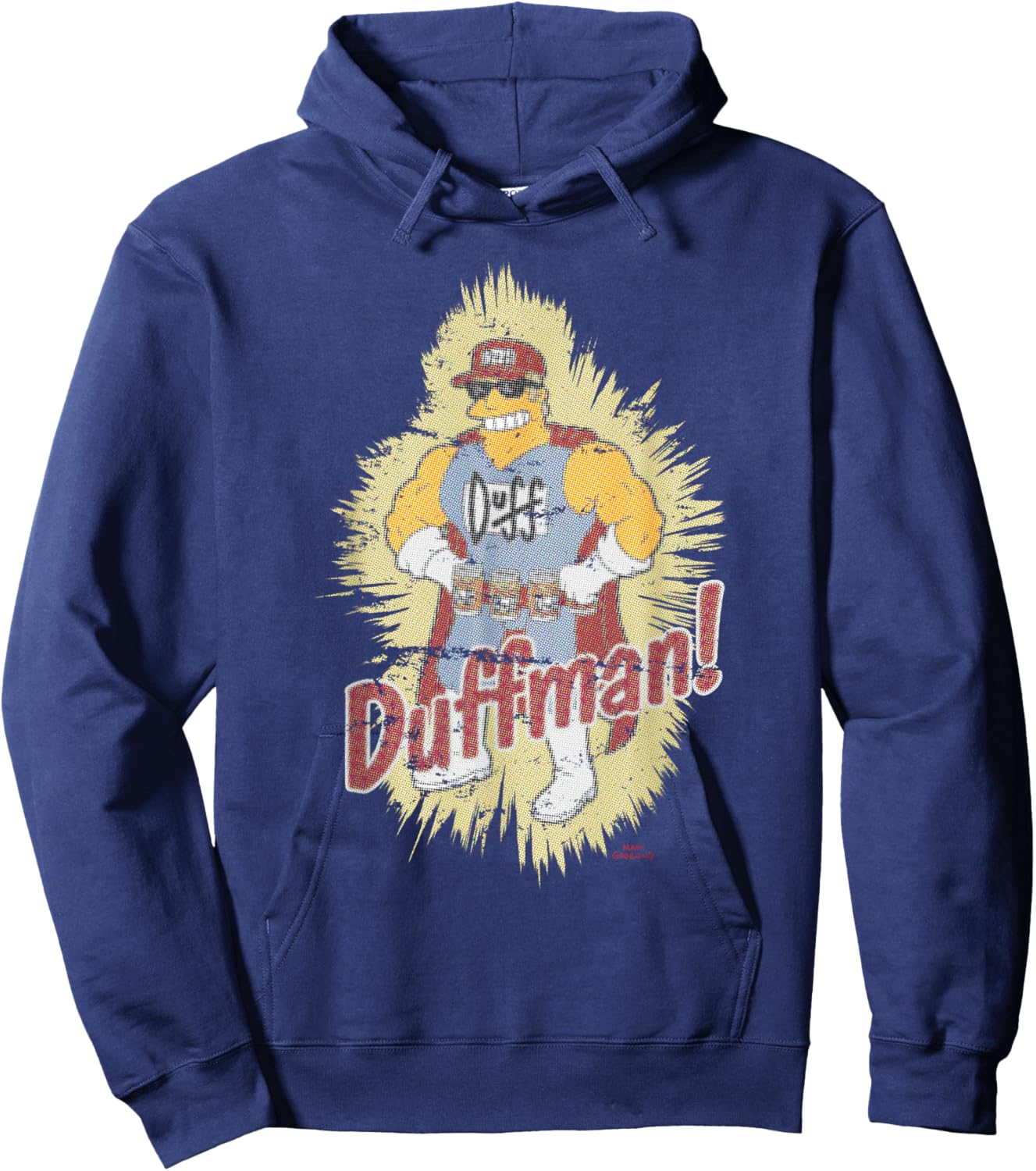 The Simpsons Duffman Standing Portrait Hoodie - Hoodie | Navy