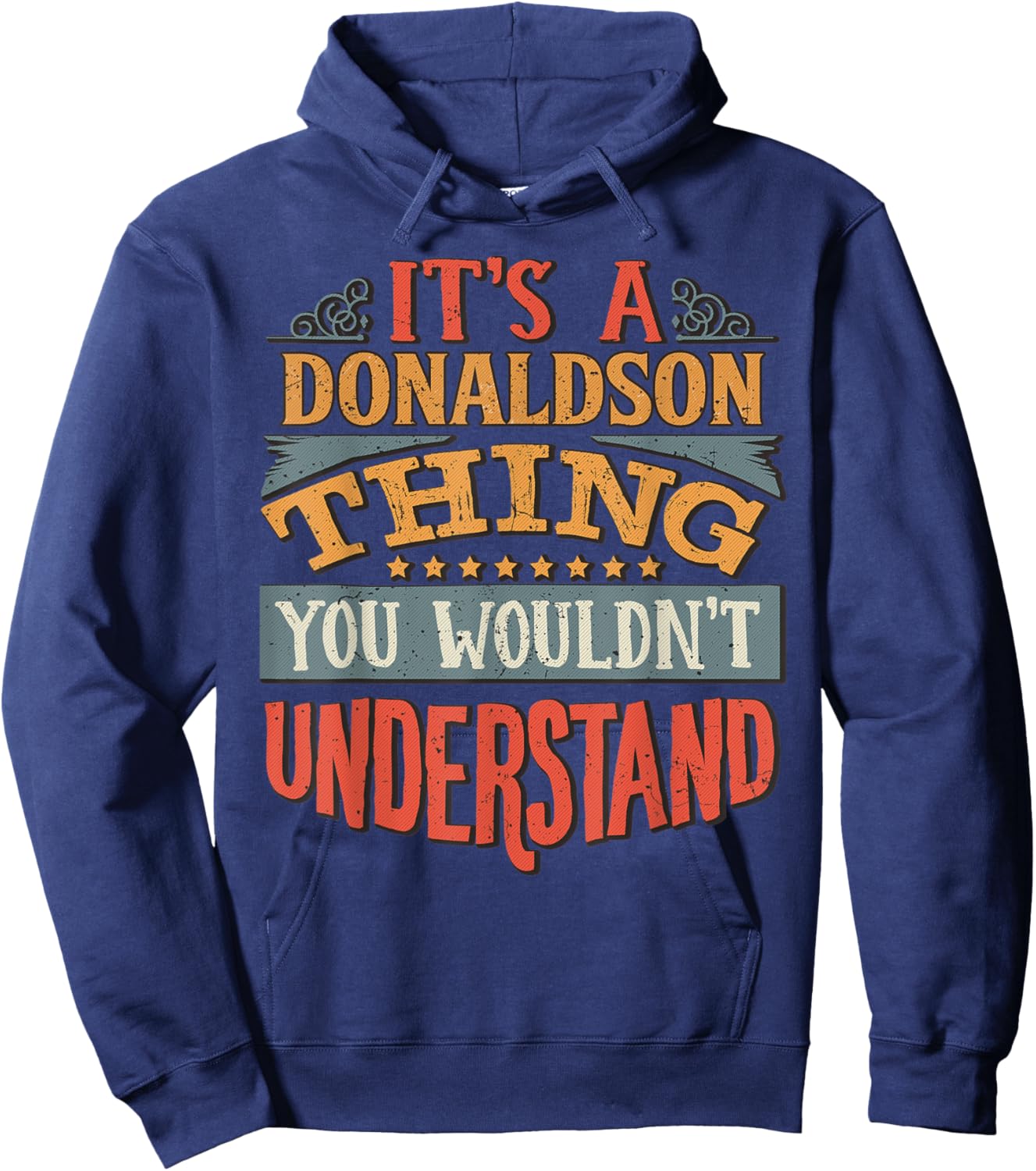 Donaldson Name Hoodie - Hoodie | Navy