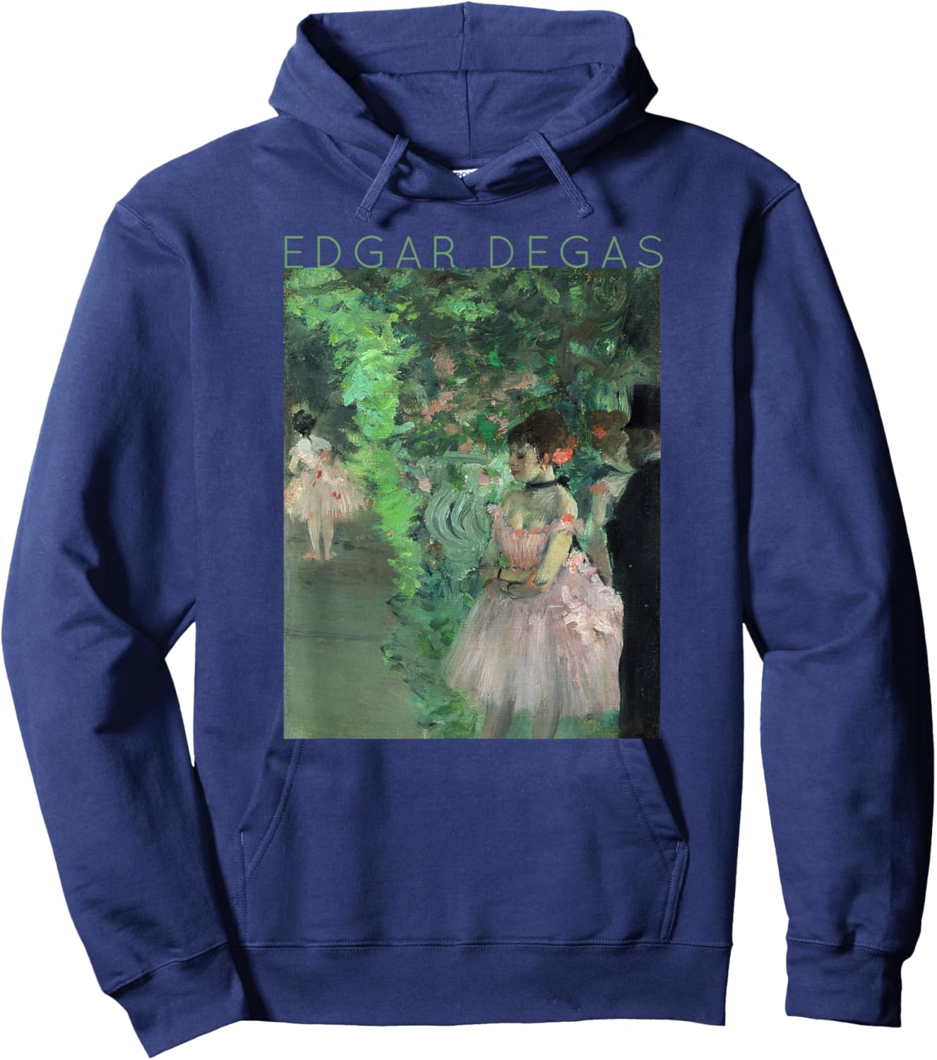 Edgar Degas Dancers Backstage for Artists and Ballerinas Hoodie - Hoodie | Navy