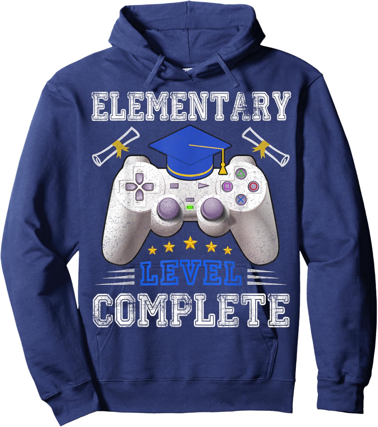 Elementary Level Complete Class Of 2025 Graduation Hoodie - Hoodie | Navy