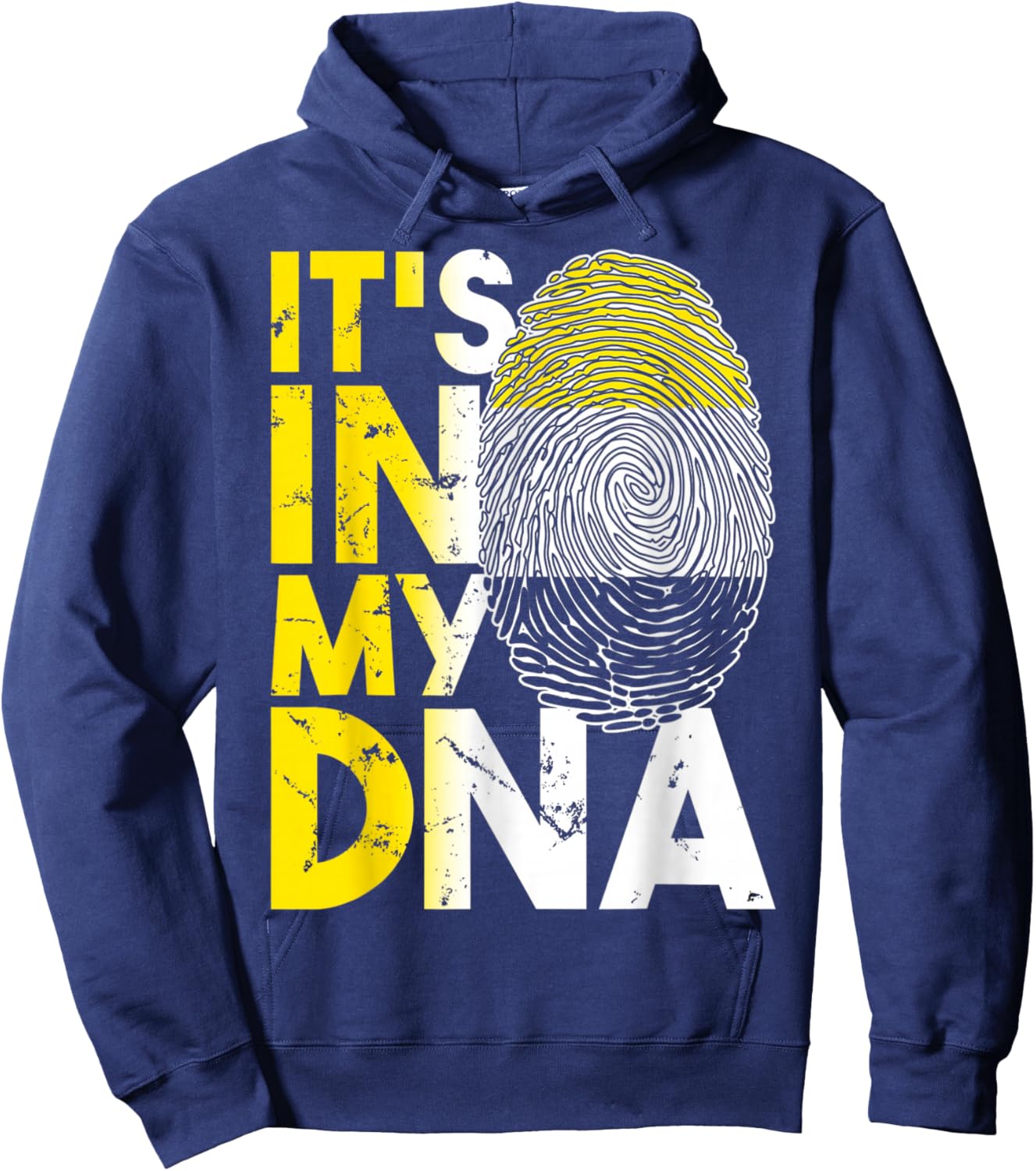 It's In My DNA Garifuna Flag Afro Caribbean Hoodie - Hoodie | Navy