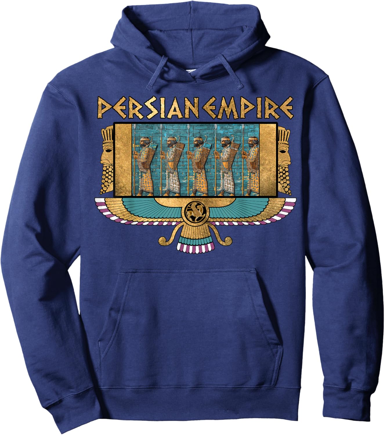 Persian Empire Ancient Persia Immortals King of Kings Hoodie - Hoodie | Navy