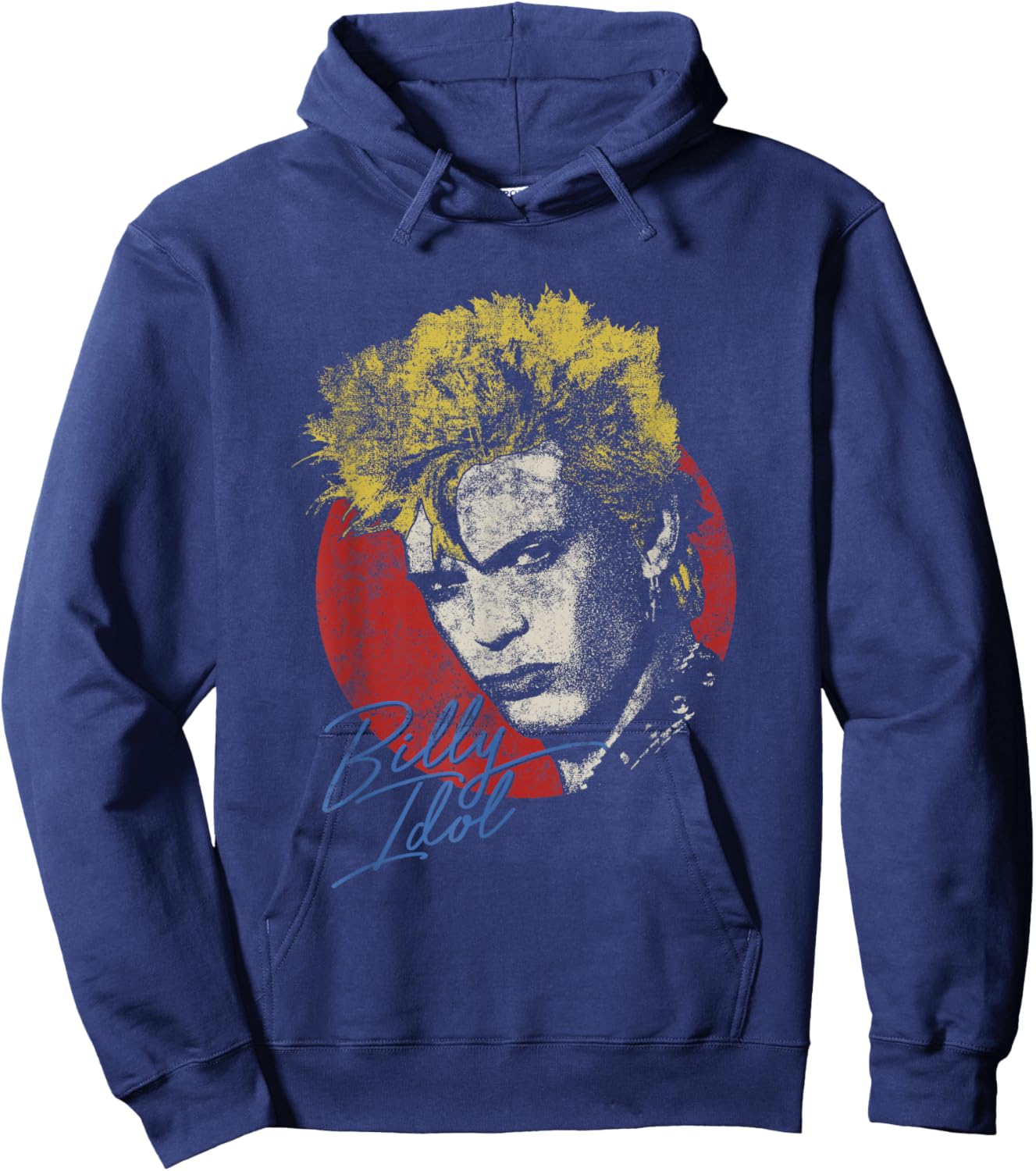 Billy Idol - Vintage Portrait Hoodie - Hoodie | Navy