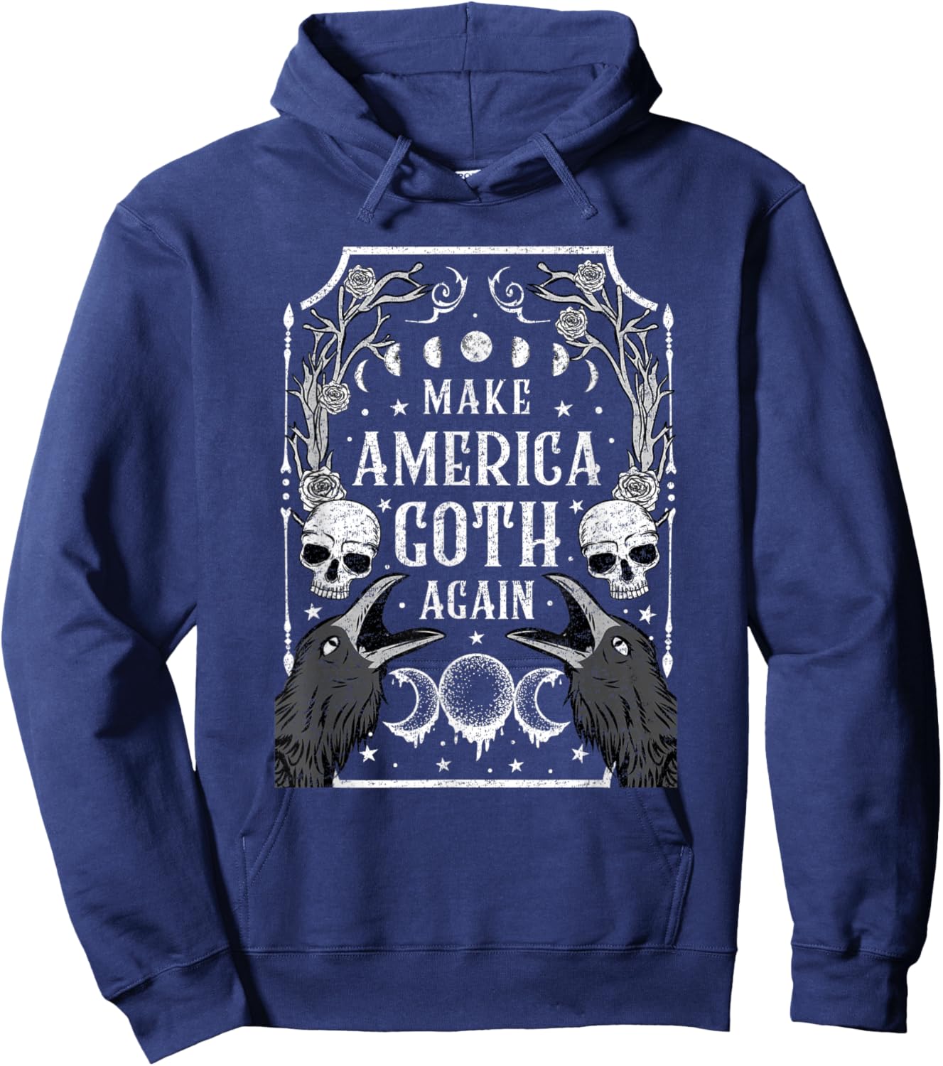 Make America Goth Again Gothic Witchcraft Hoodie - Hoodie | Navy