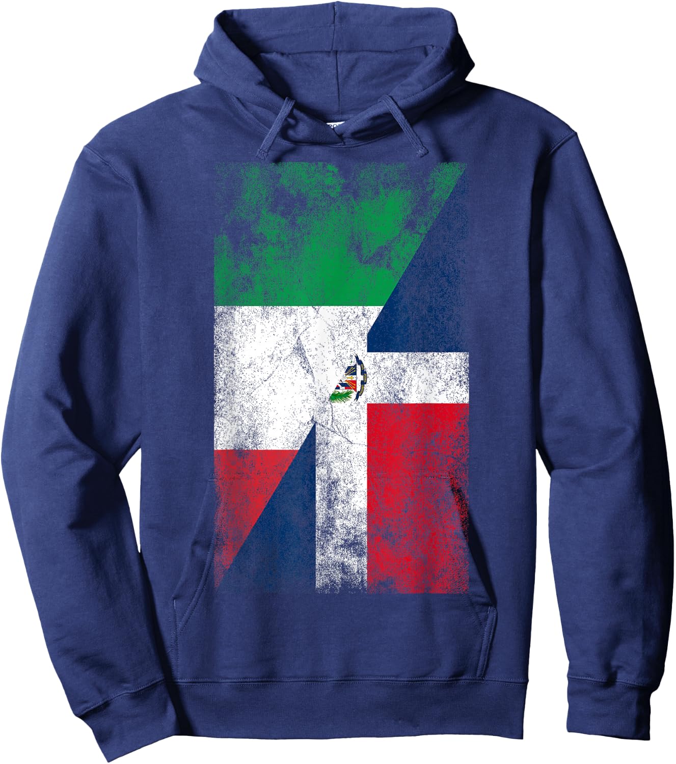 Italy & Dominican Republic Flags - Italian Dominican Hoodie - Hoodie | Navy