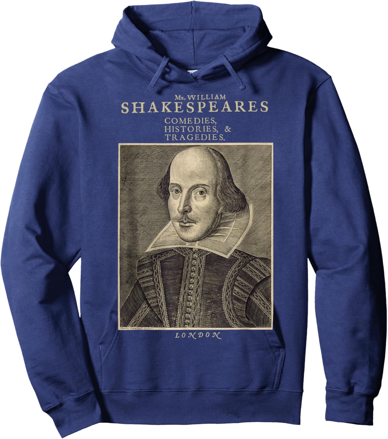 Vintage Shakespeare Literature - William Shakespeare Play Hoodie - Hoodie | Navy