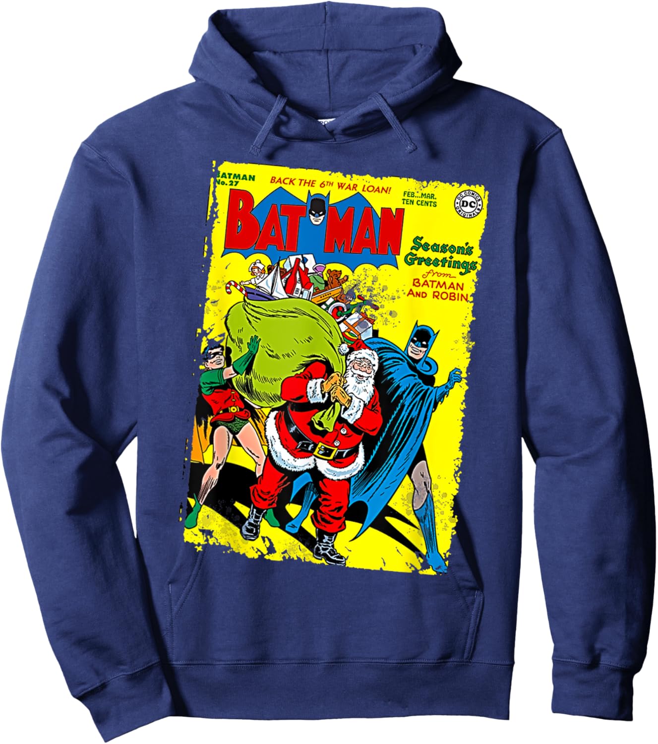 DC Batman Cover 27 Xmas Hoodie - Hoodie | Navy