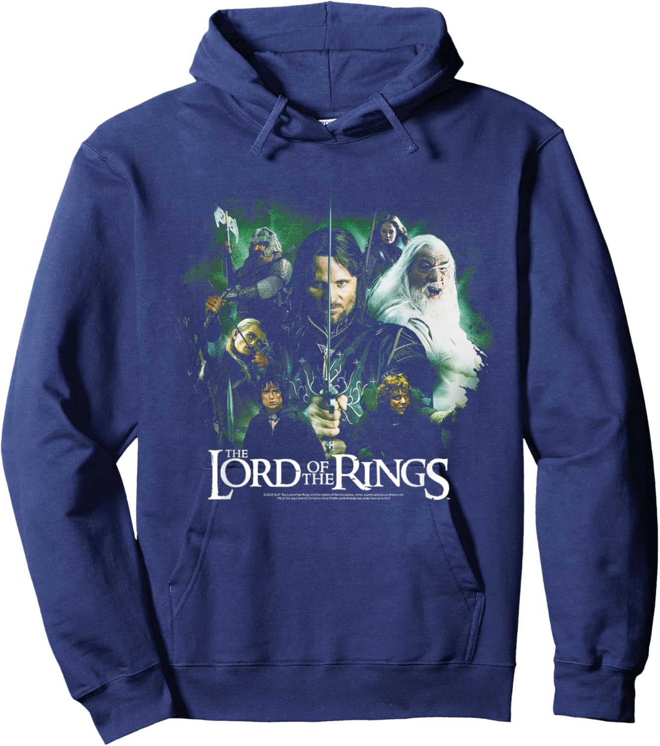 The Lord of The Rings Group Poster Hoodie - Hoodie | Navy