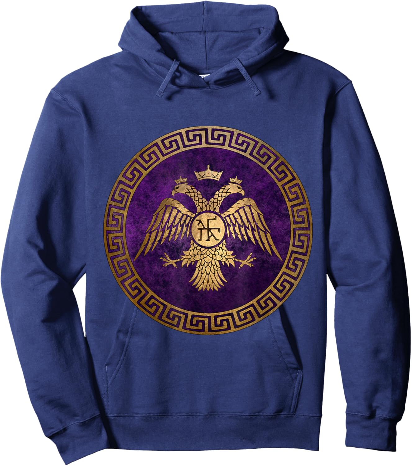 Byzantine Empire Byzantium Symbol of Constantinople Hoodie - Hoodie | Navy