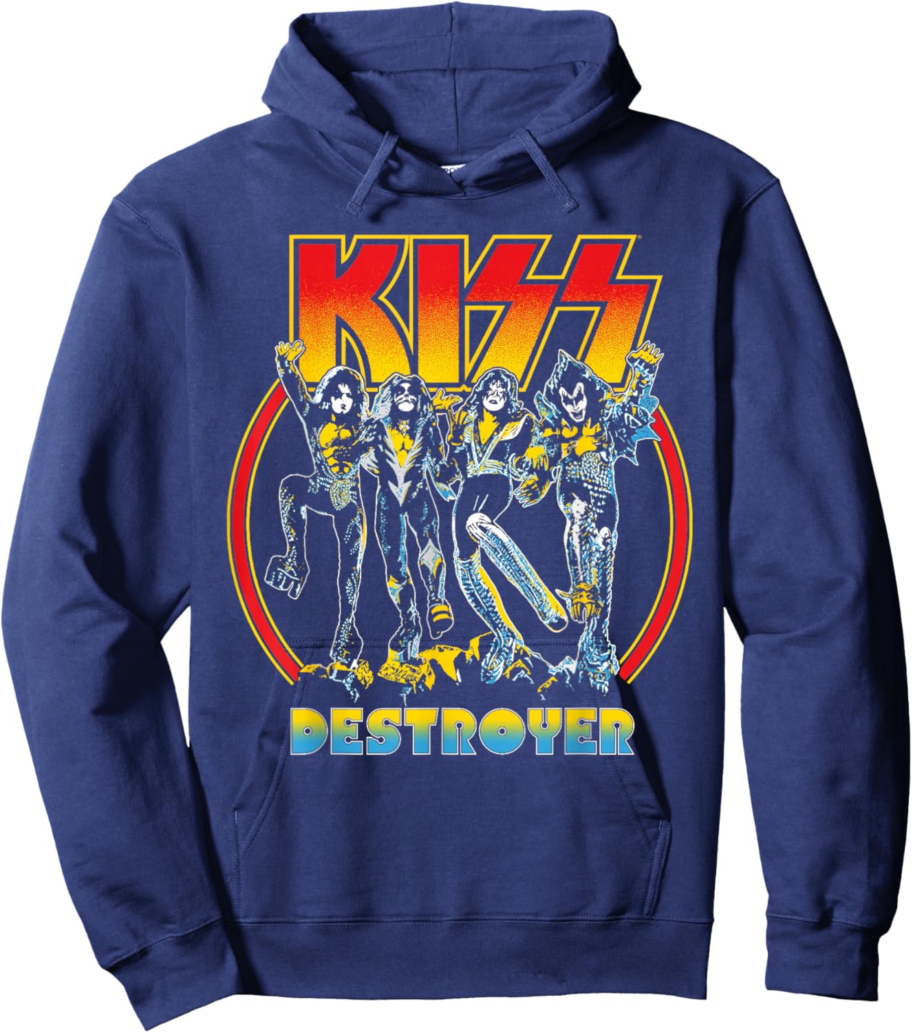 KISS - Rock and Roll Party Hoodie - Hoodie | Navy
