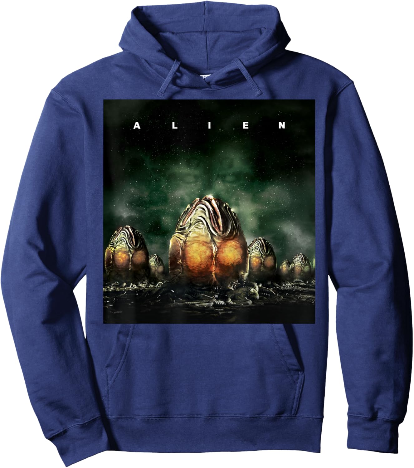 Alien Xenomorph Eggs Movie Poster Hoodie - Hoodie | Navy