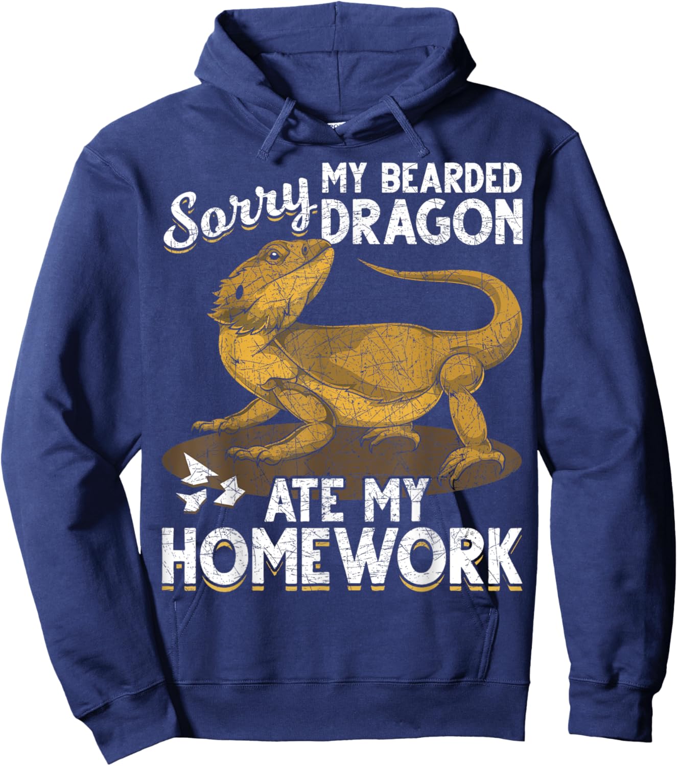 Sorry My Bearded Dragon Ate My Homework Bearded Dragon Hoodie - Hoodie | Navy