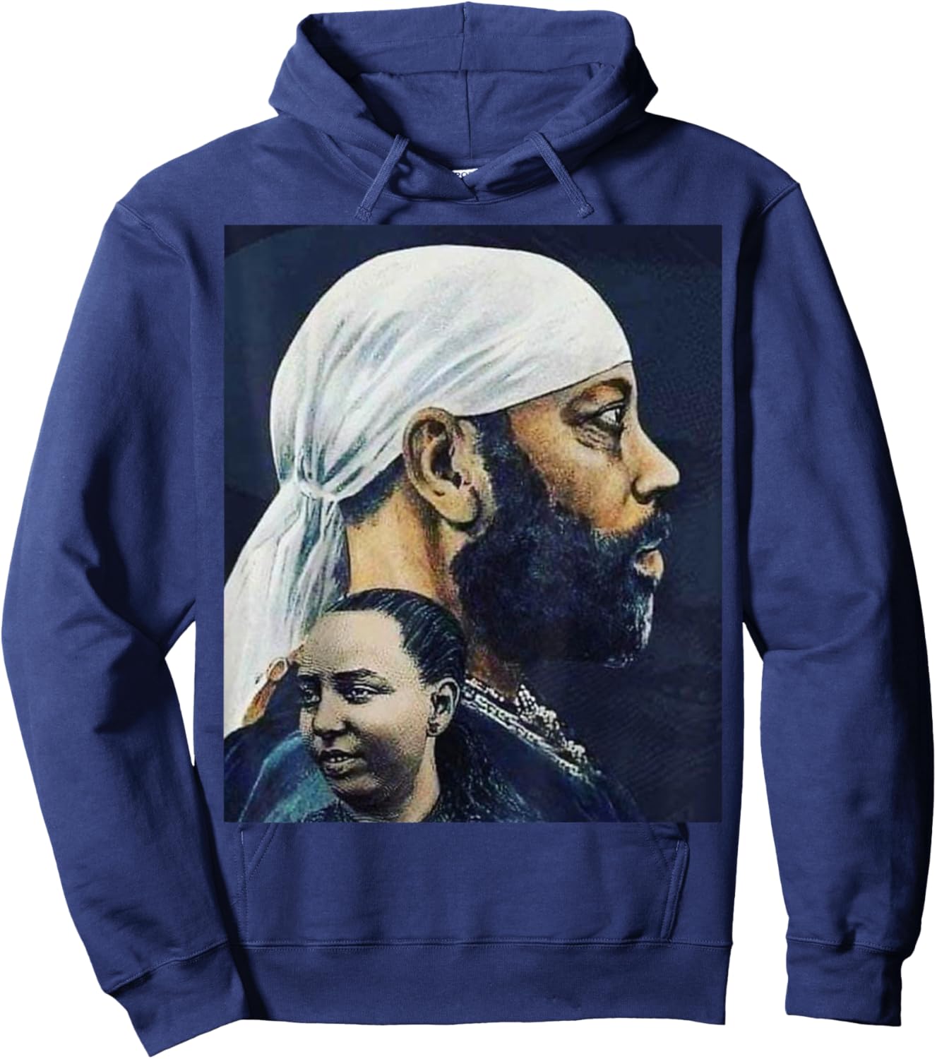 Ethiopia, king Minilik Classic Hoodie - Hoodie | Navy