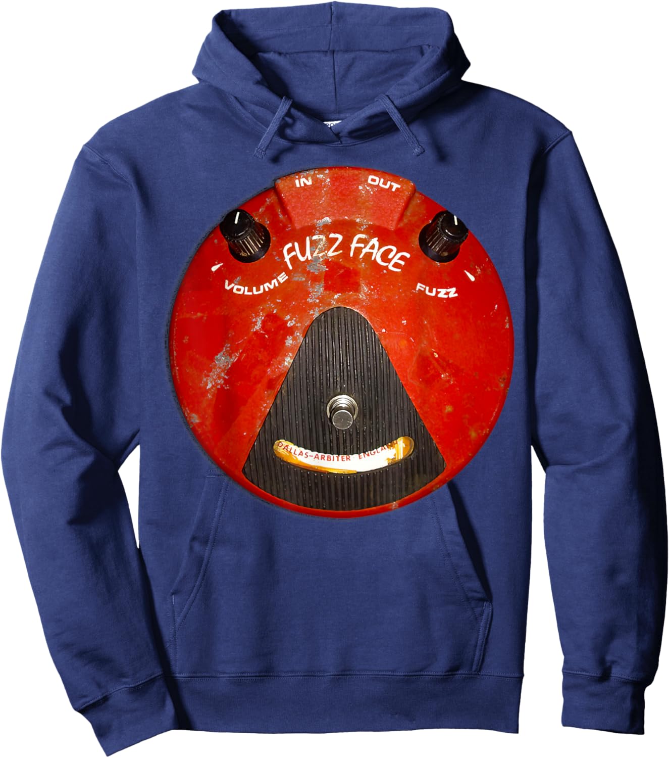 Dallas Arbiter Fuzz Faces - Vintage Guitar Pedal Hoodie - Hoodie | Navy