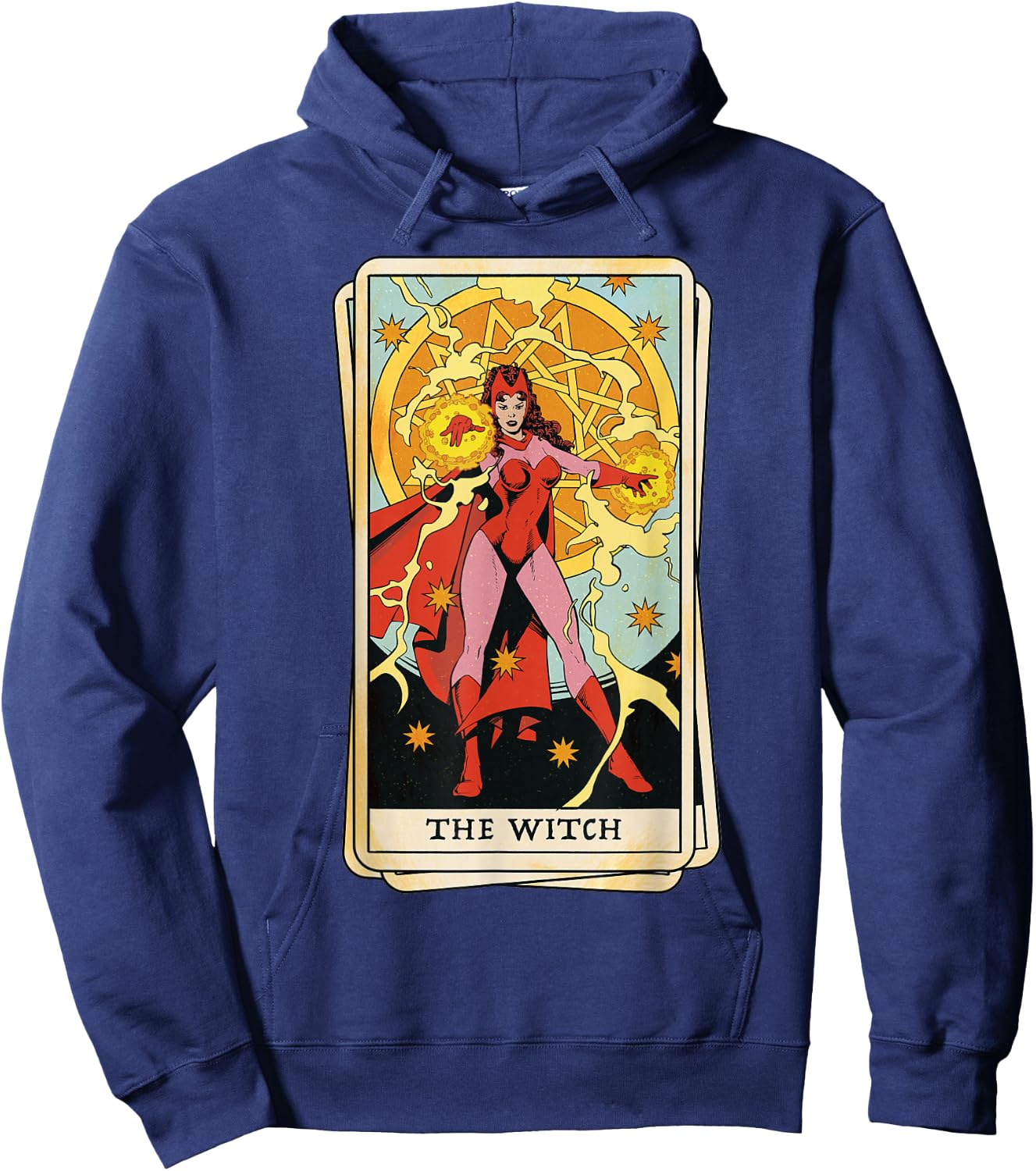Marvel Tarot Scarlet Witch as The Witch Card Hoodie - Hoodie | Navy
