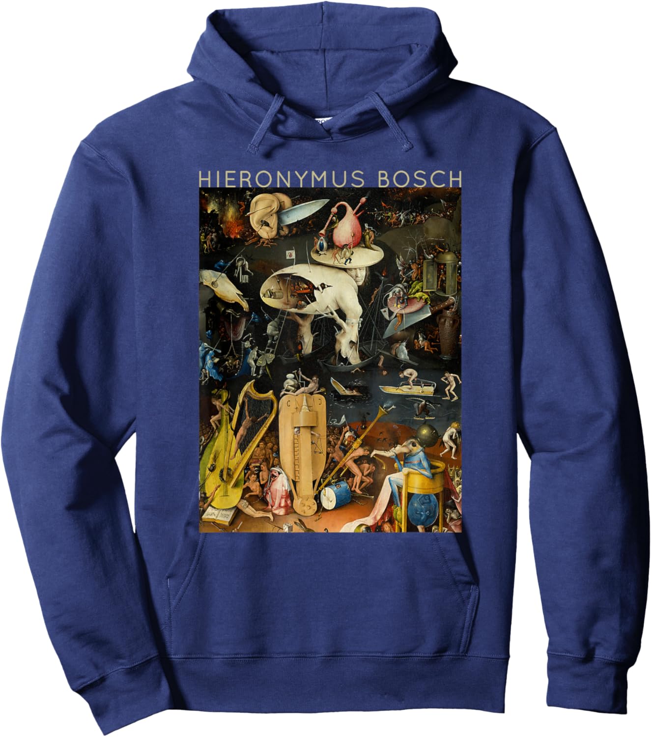 Hieronymus Bosch The Garden of Earthly Delights for Artists Hoodie - Hoodie | Navy