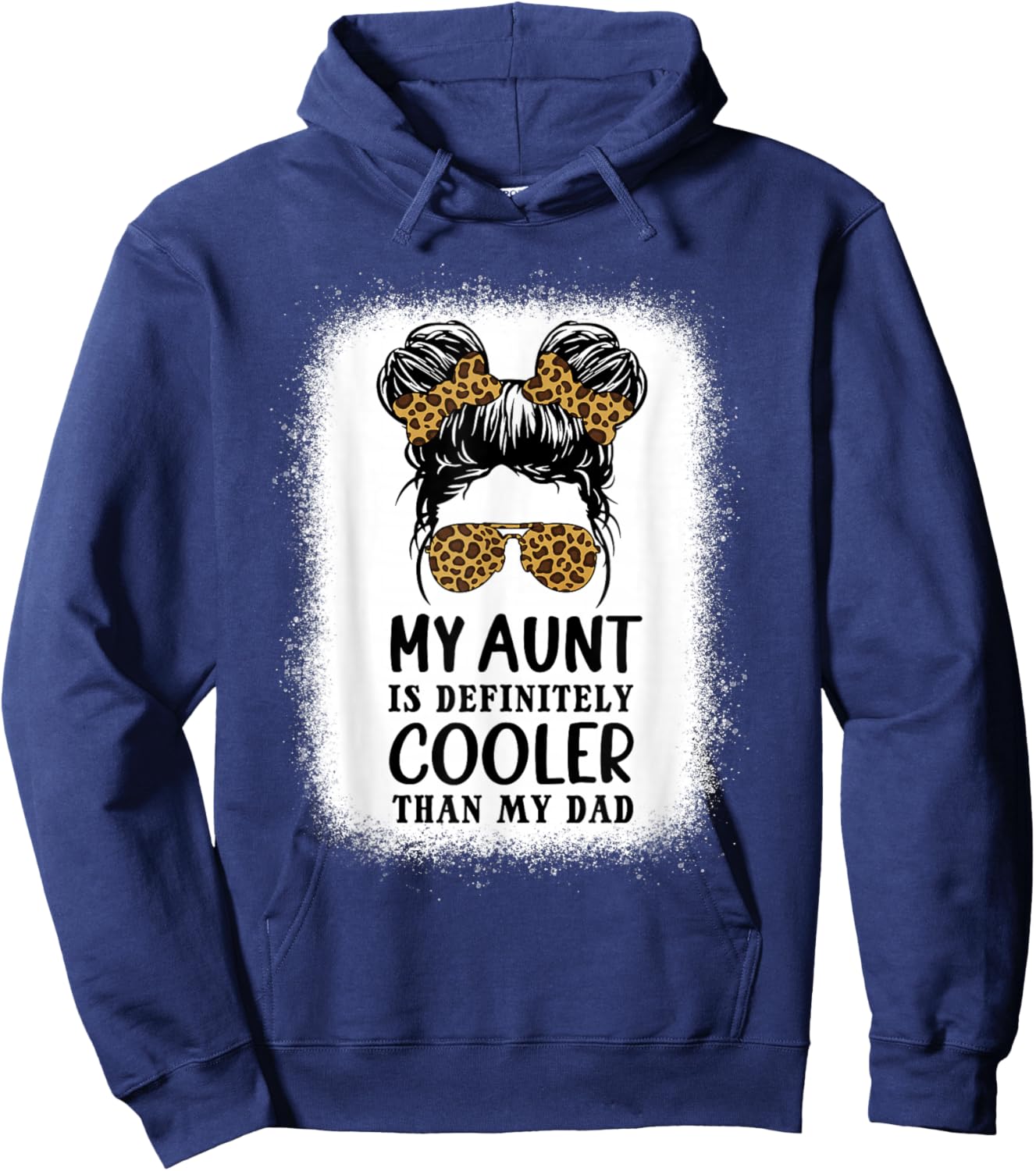 My Aunt Is Definitely Cooler Than My Dad Girls Niece Nephew Hoodie - Hoodie | Navy