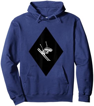 Downhill Ski Black Diamond Hoodie - Hoodie | Navy