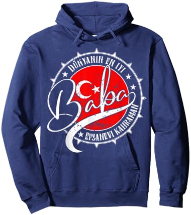 Best Dad in the World/Dünyanin en iyi Baba Hoodie - Hoodie | Navy