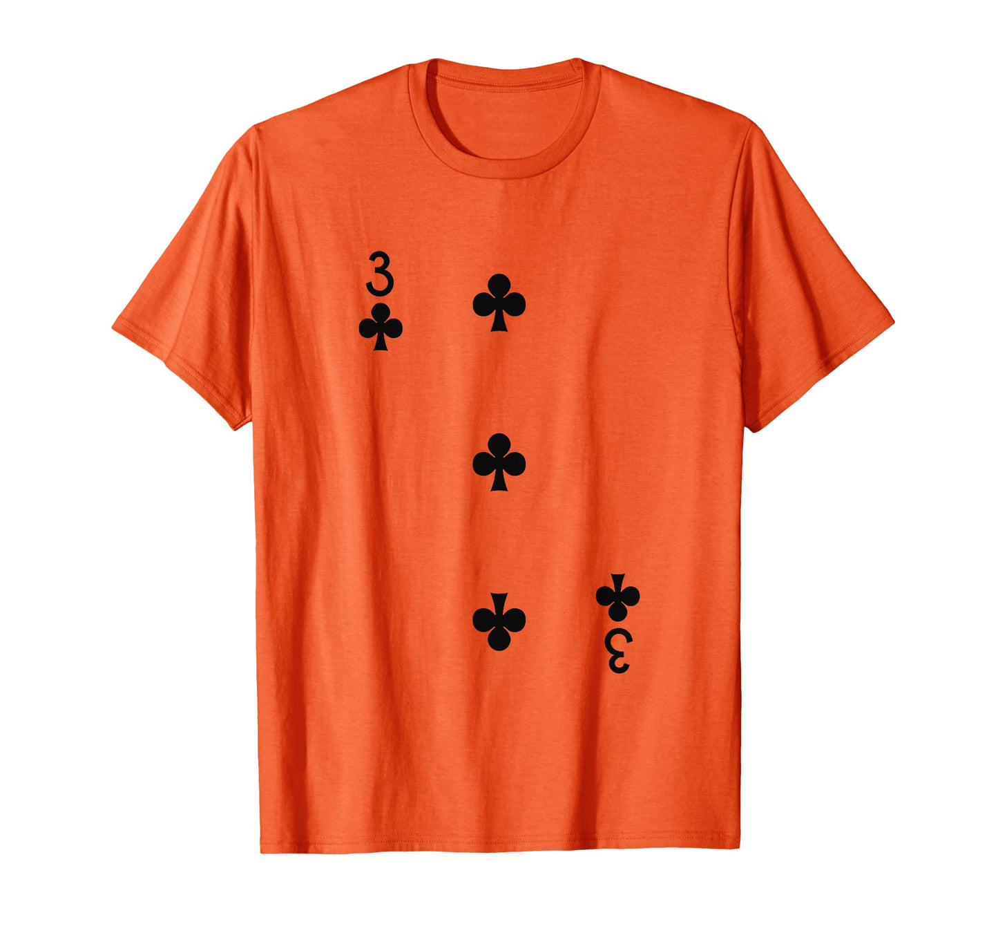 Three Of Clubs Deck Of Cards Group Costume Halloween Casino T-Shirt
