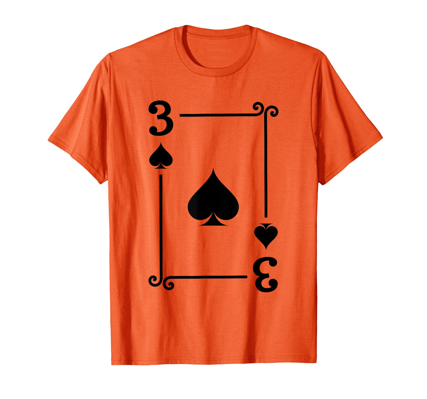 Playing Cards Costume - 3 Spades Card - Three Card T-Shirt