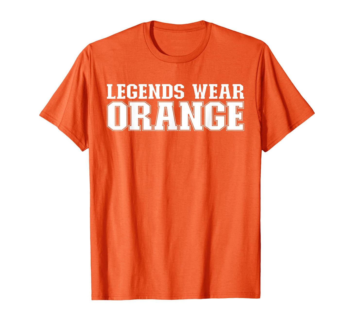 Legends Wear Orange Spirit Wear Team Game Color War Funny T-Shirt