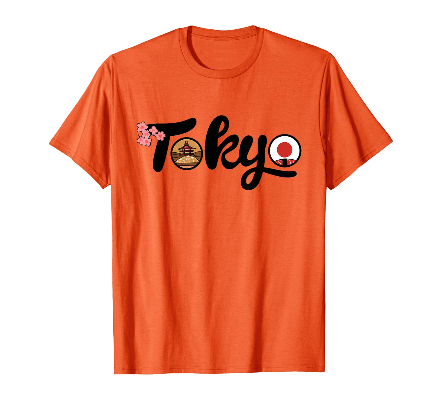 Tokyo Japan Sushi Cherry Blossom Temple Japanese Sakura T-Shirt