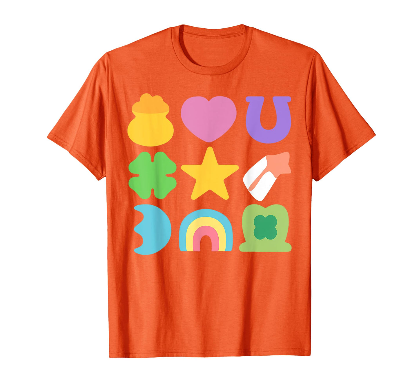 Groovy Lucky Charm Saint Patrick's Day Shamrock T-Shirt