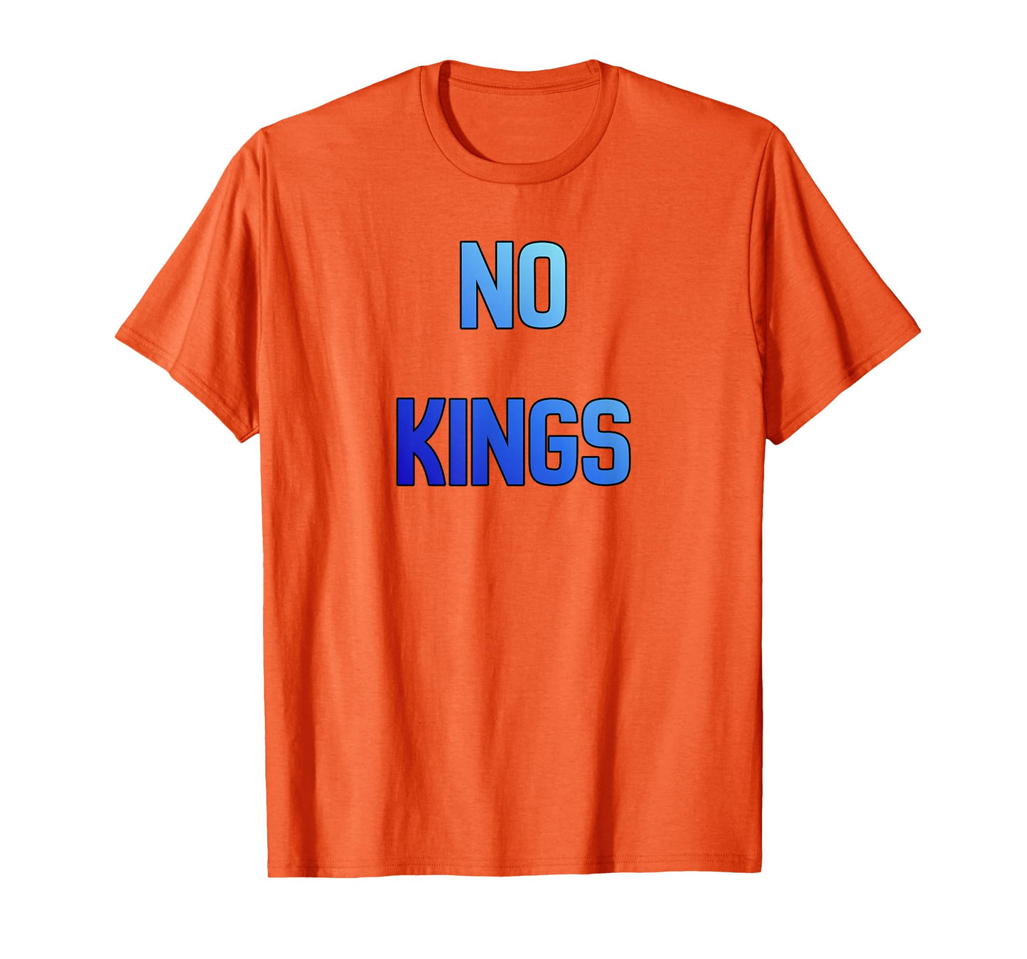 October 18 Blue Color Gradient No Kings T-Shirt