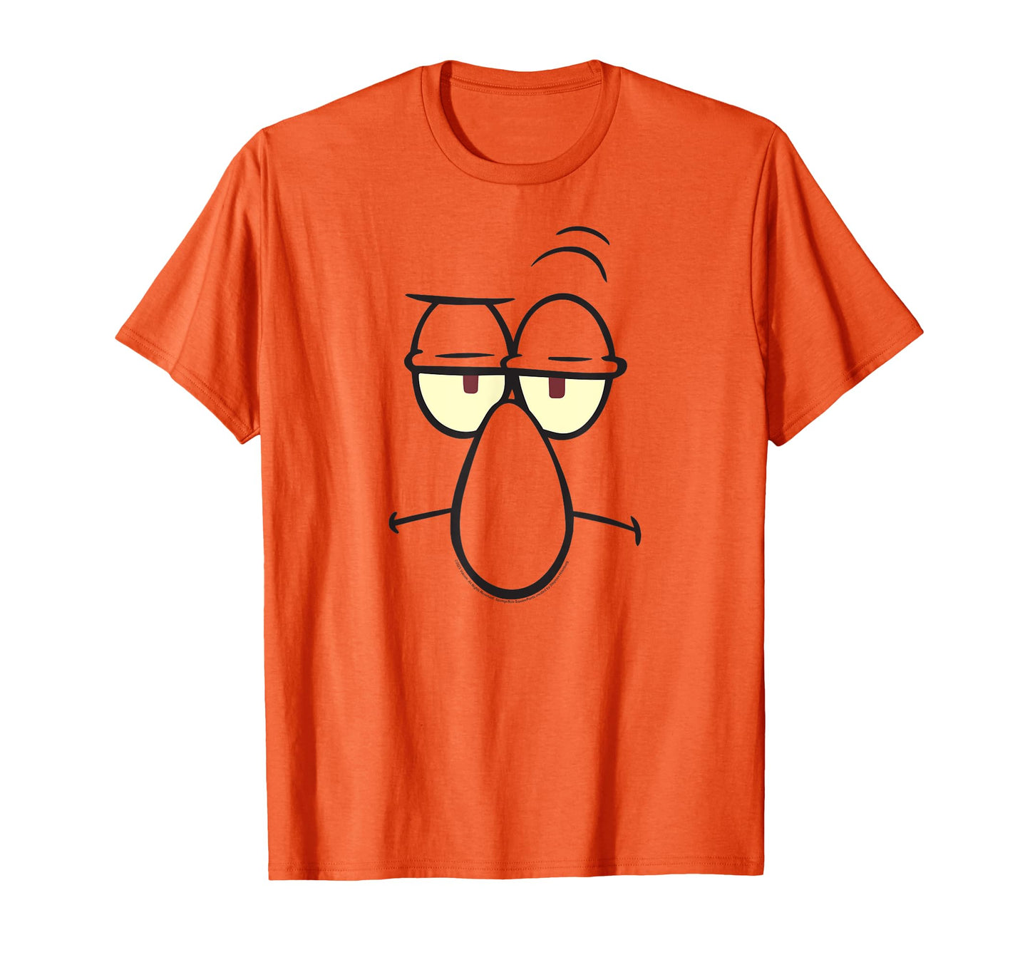 SpongeBob SquarePants Serious Squidward Face Cartoon Costume T-Shirt