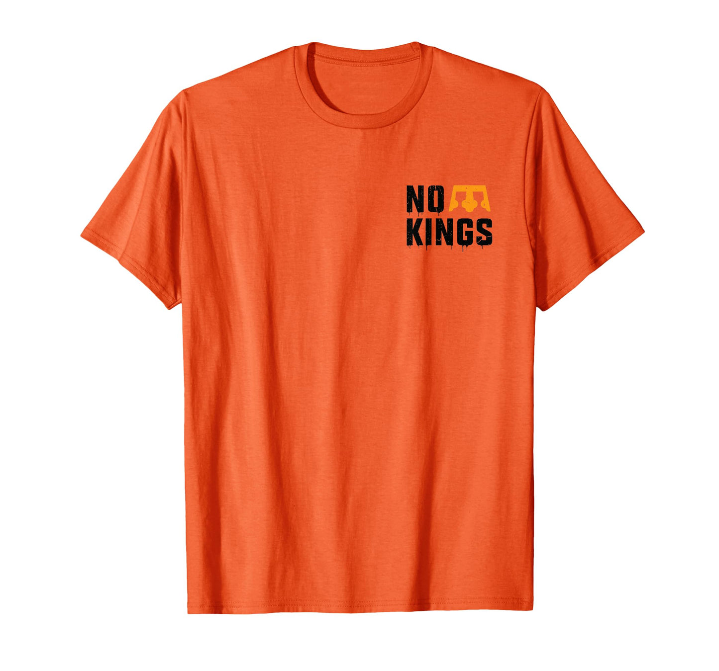 No Kings Two Sided Front Back Nope Vintage T-Shirt