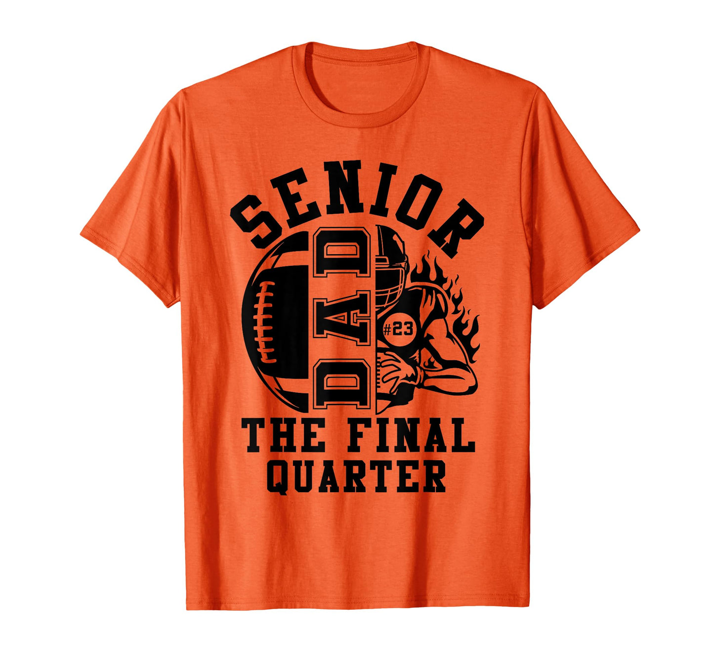 Groovy Senior Football Dad The Final Quarter Class of 2026 T-Shirt