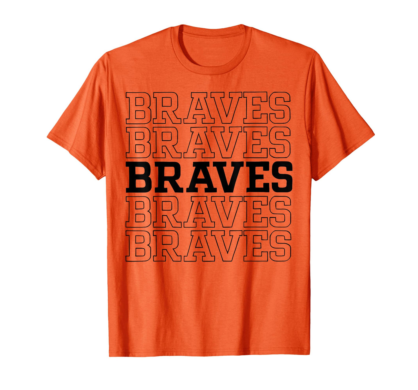 Retro Braves Graphic Distressed Style Gift For Men Women T-Shirt