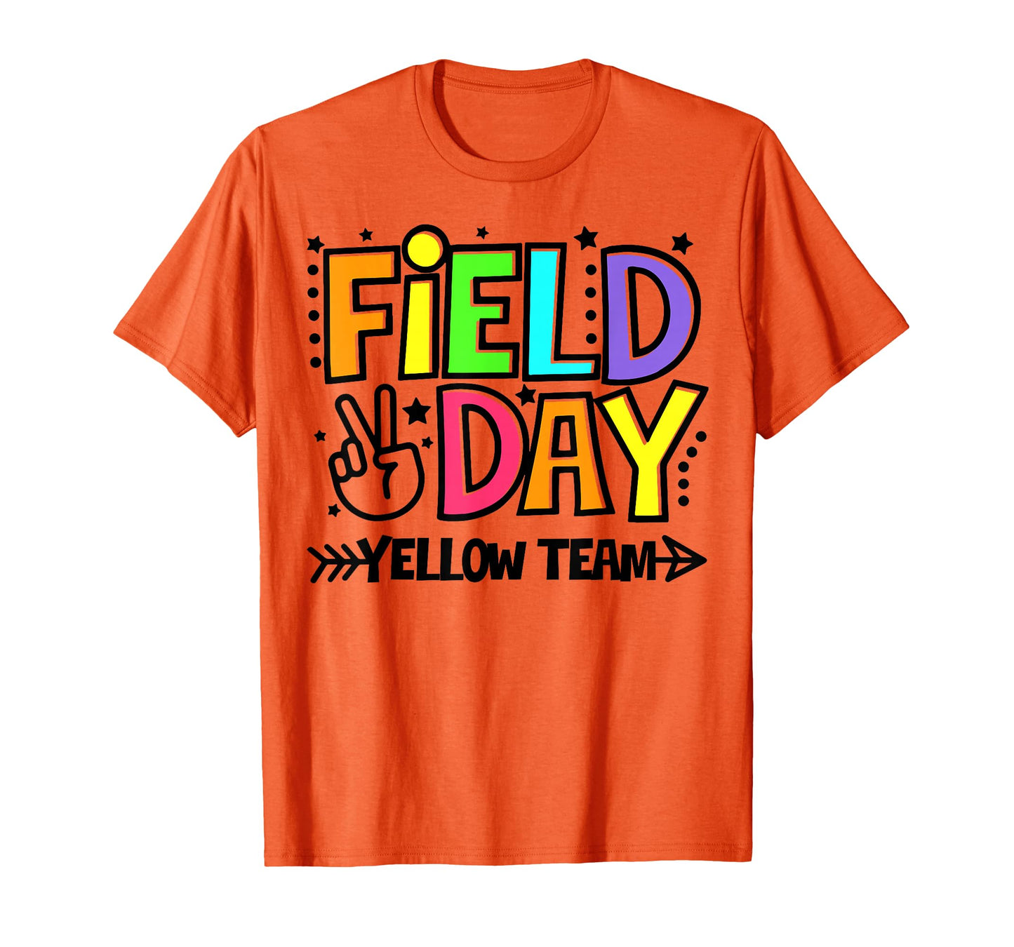 Field Day Yellow Team Funny For Teacher Kids Field Day Games T-Shirt