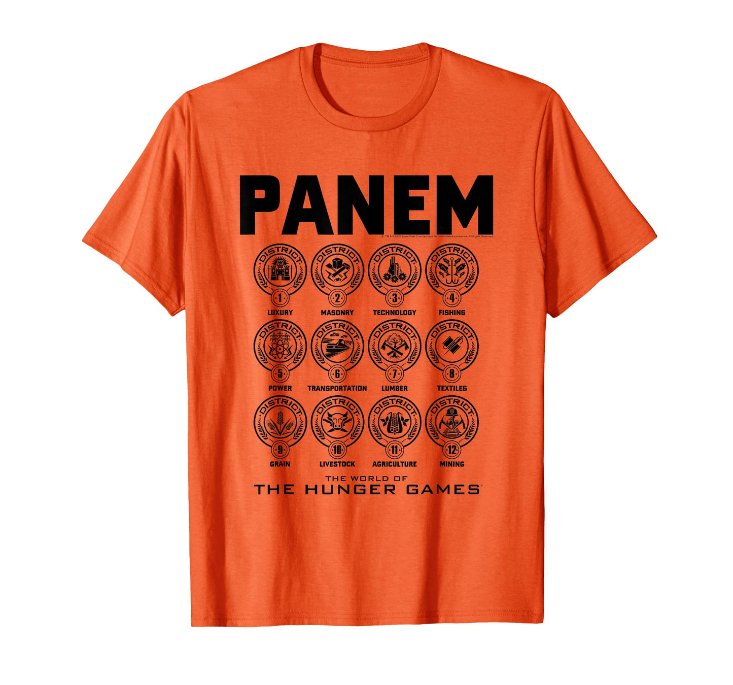 The Hunger Games District Icons T-Shirt