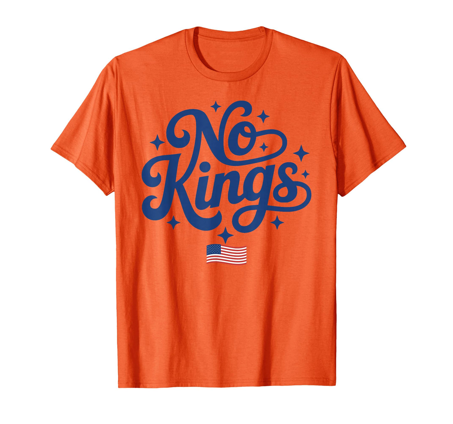 No Kings in America American Flag USA T-Shirt
