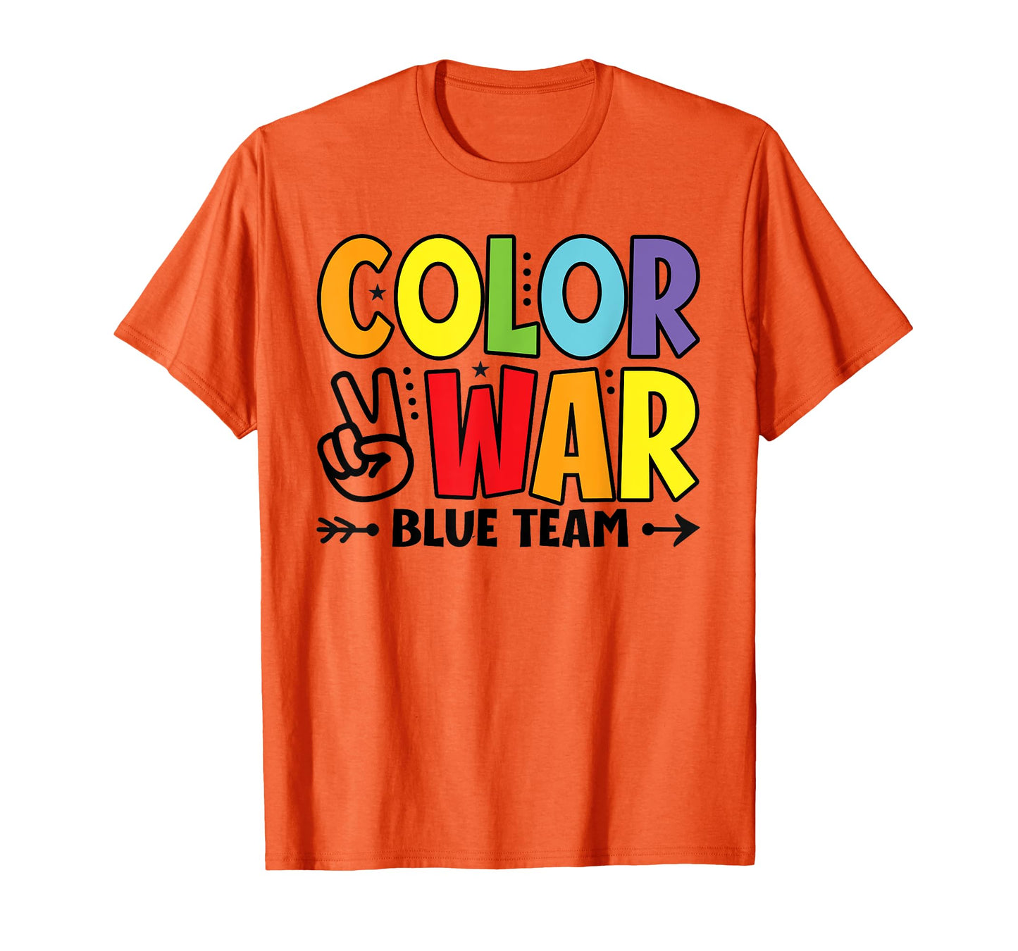 Color War Blue Team Sleepaway Summer Camp Game T-Shirt
