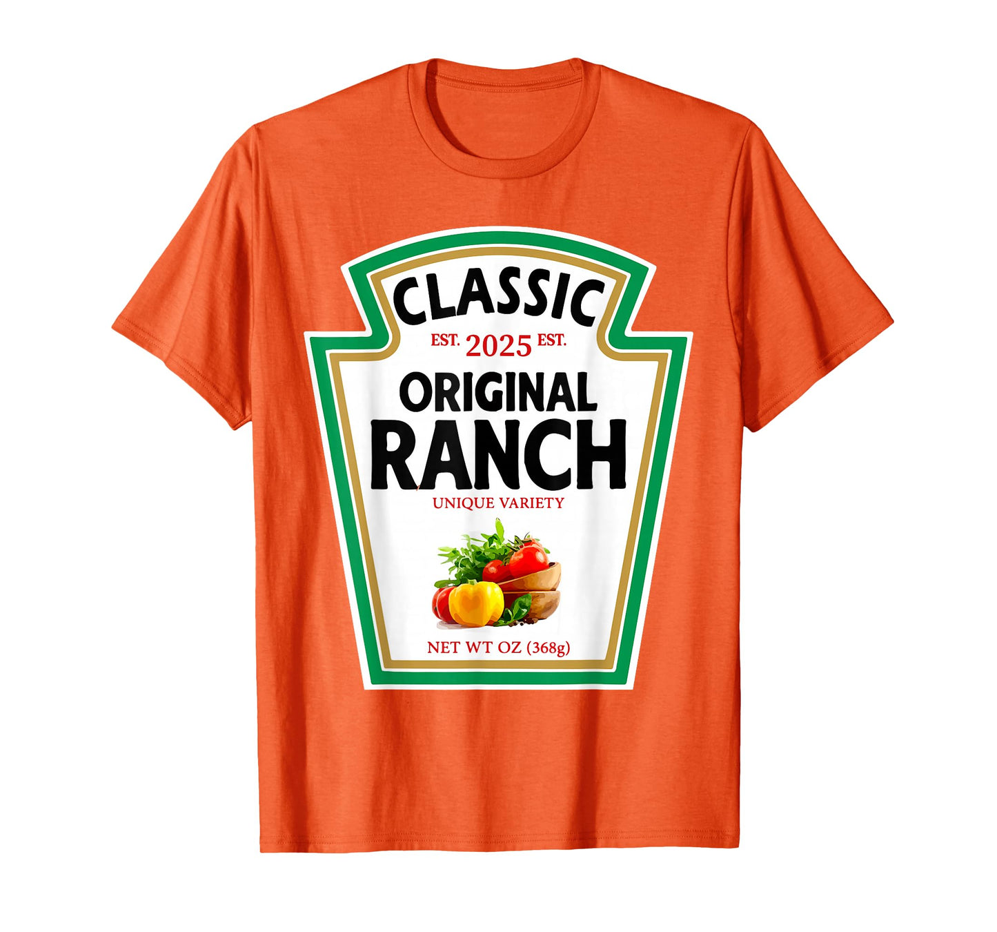 Ranch Sauce Green Salad Dressing Condiment DIY Halloween T-Shirt