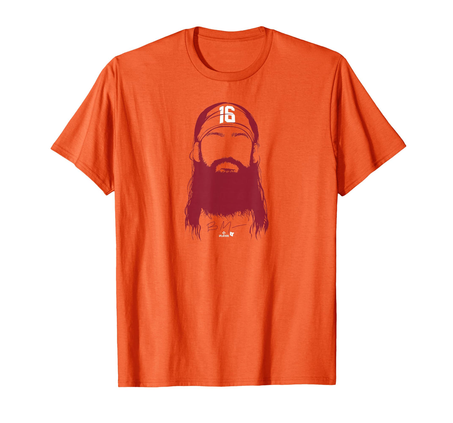 Brandon Marsh - Philly Beard (Blue) - Philadelphia Baseball T-Shirt