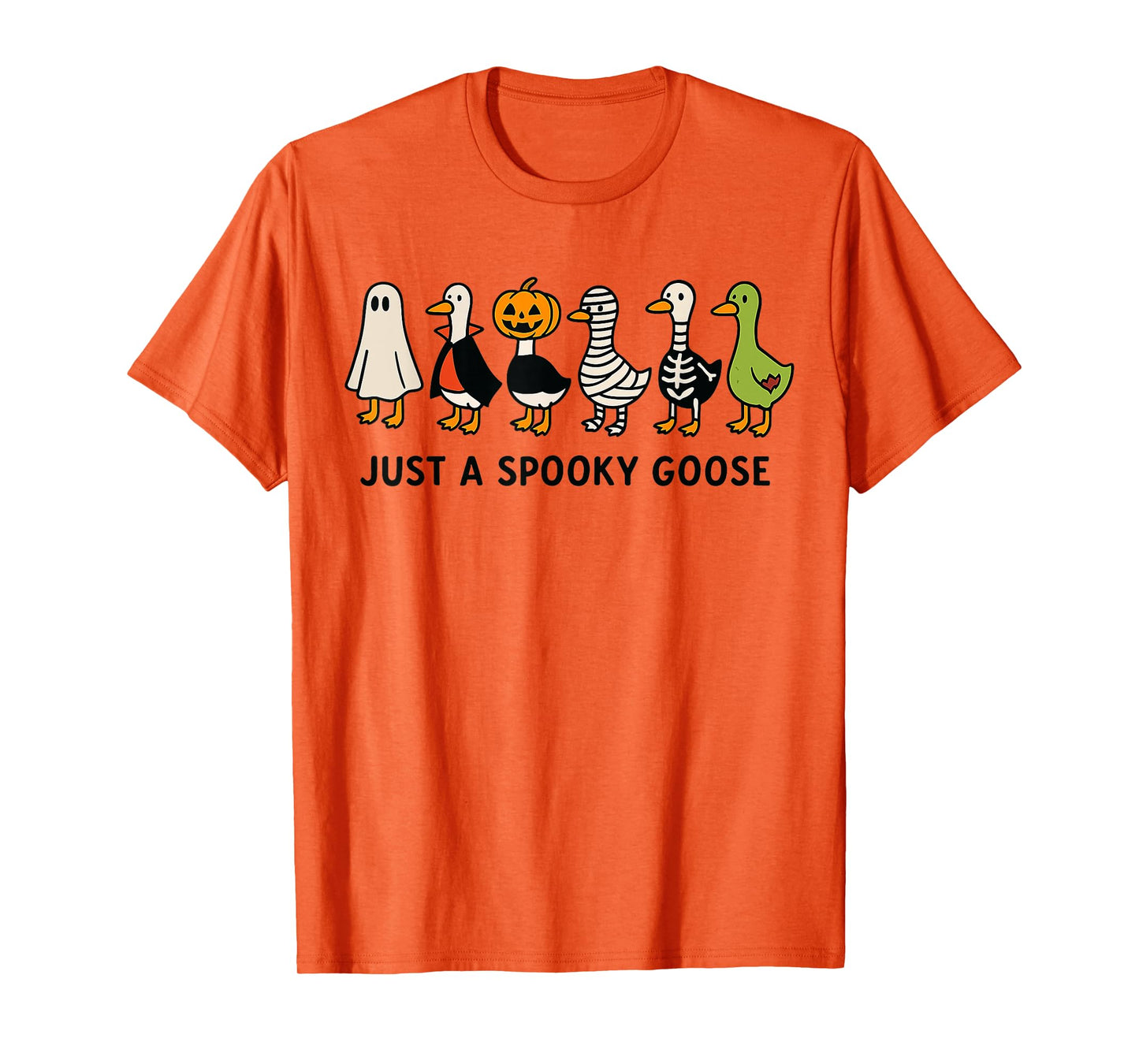 Halloween Goose Costume Funny Cartoon Spooky Animal Tee Kids T-Shirt