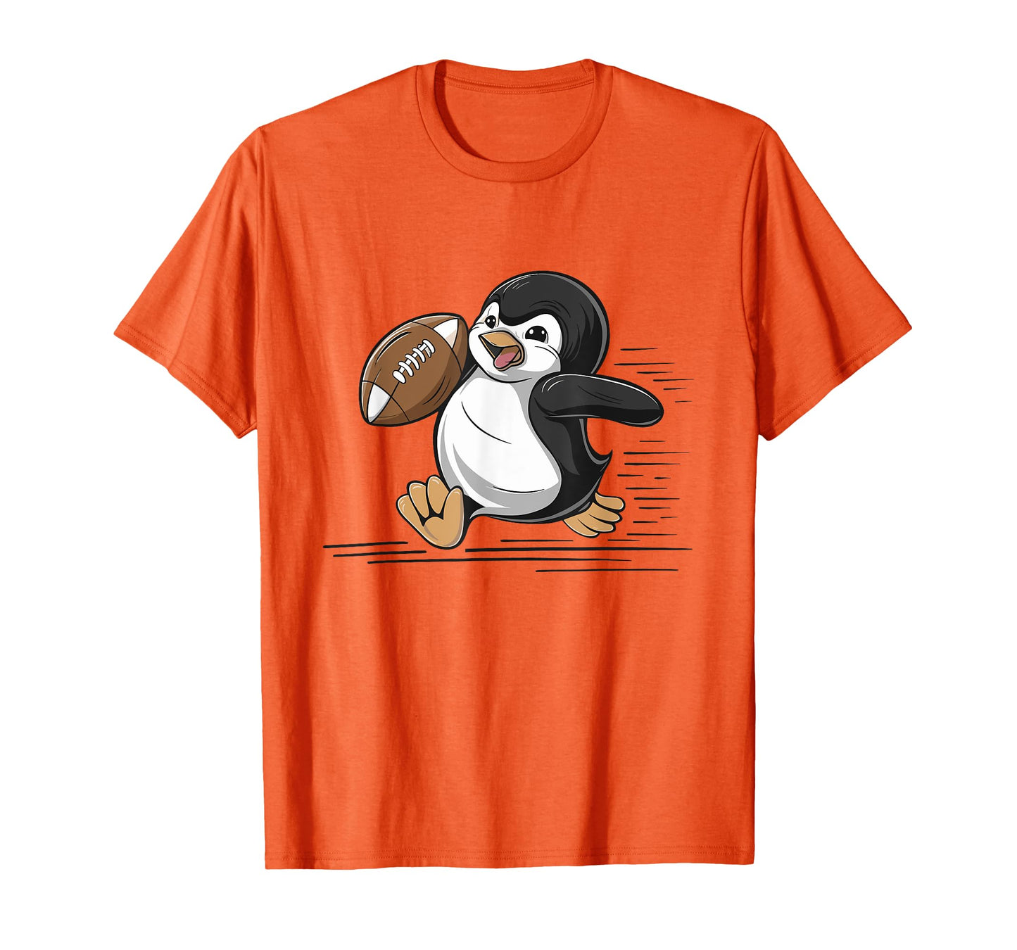 Penguin Playing Football Player Sports T-Shirt
