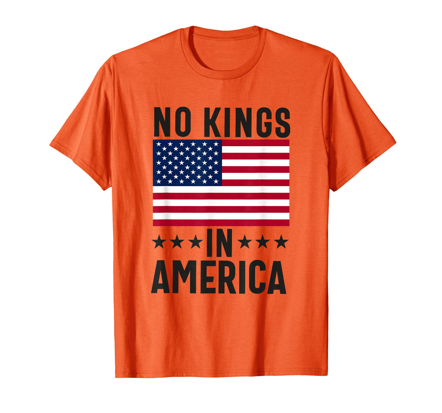 No Kings in America flag Protest Save Democracy T-Shirt
