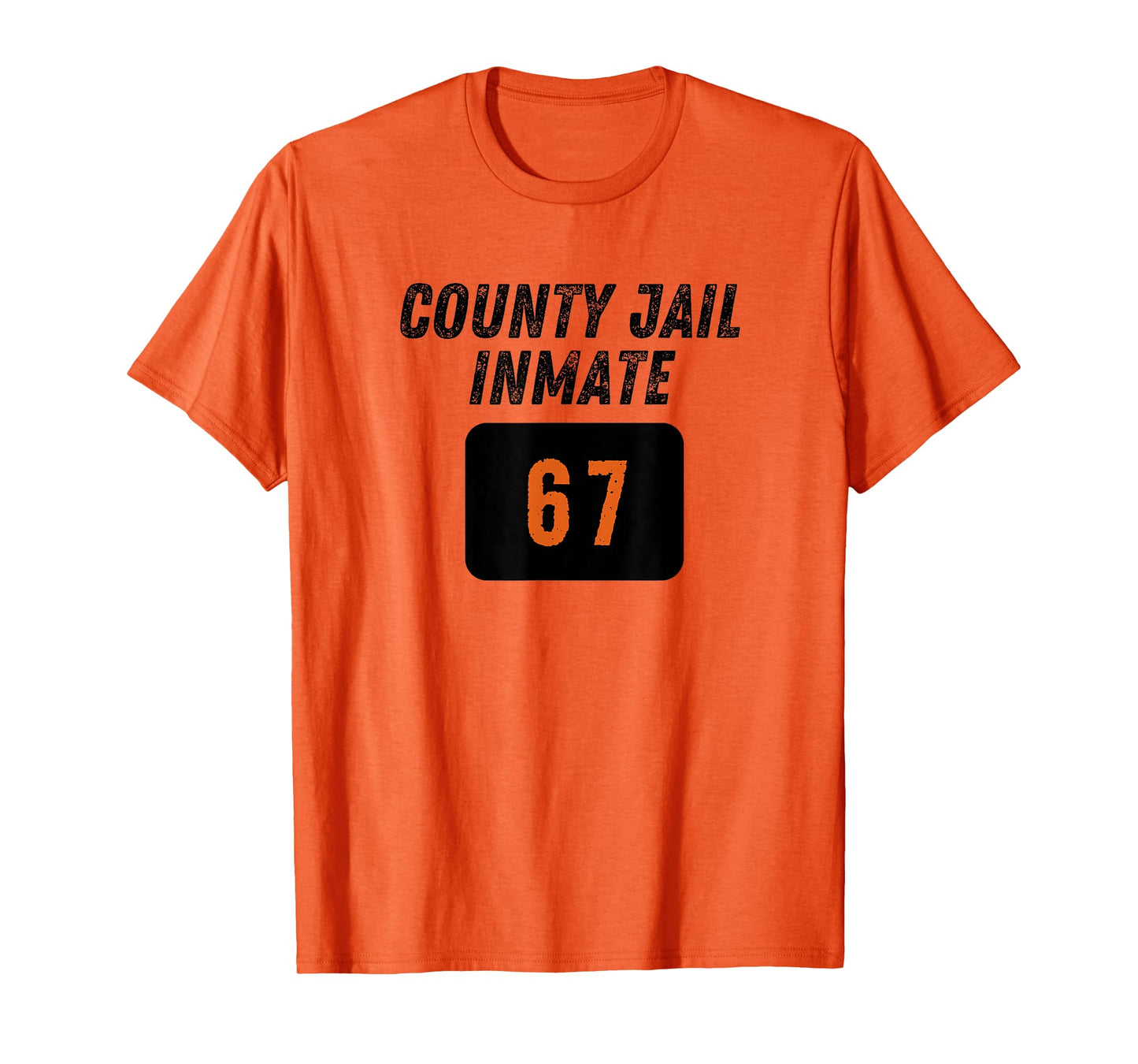 County Jail Prison Inmate 67 Halloween Funny Mens Womens T-Shirt